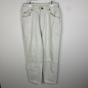 Lees Womens Size 10P Petite Light Beige Jeans